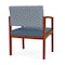 Lesro Lenox Wood Wide Guest Chair Wood Frame, Cherry, RS Rain Song Back, MD Titan Seat LW1201 - alternate 2